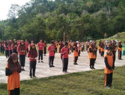 Kepala Sekolah SMP.N 3 Kec. Ulu Musi Sopan Hadi,S.Pd Gelar Menuju Jumat Sehat