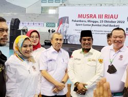 Ketua PWNU Riau KH T.Rusli Ahmad,SE,MM hadiri MUSRA III Riau yang berjalan sukses