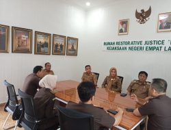 Kasi Pidum Kejaksaan Negeri Empat Lawang Ajak Camat Tebing dan DWP Maksimalkan Rumah RJ