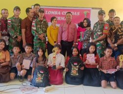 Satgas Pamtas Yonif 645/Gardatama Yudha Gelar Cerdas Cermat Sekolah Dasar di Perbatasan