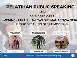 Senat Mahasiswa FH UKAW KUPANG Gelar Pelatihan Public Speaking, Begini Penjelasan Dekan FH UKAW