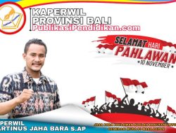 Kaperwil PublikasiPendidikan Provinsi Bali mengucapkan selamat hari pahlawan Nasional ini Pesannya