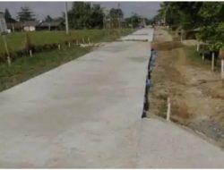DANA DESA DIMAMFAATKAN UNTUK MEMBANGUN JALAN RABAT BETON