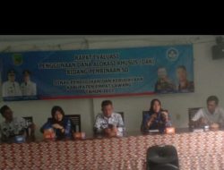 DiPimpin Langsung Dr.Jhon Heri Rapat Evaluasi Pengerjaan Proyek Dana Alokasi Khusus Bidang SD.