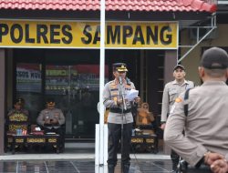 AKBP Siswantoro Pimpin Upacara Hari Satpam Ke-42 Tahun 2022 Di Mapolres Sampang