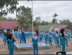 Rutinitas Sabtu Senam Sehat SMPN 3 Pendopo