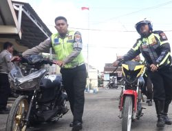 Tindak Lanjut Jum’at Curhat, Polres Sampang Amankan Puluhan Sepeda Motor Balap Liar Di JLS