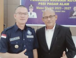 Hadiri Pelantikan Kepengurusan Askot PSSI Kota Pagar Alam Periode 2023-2027 , Walikota Pagar Alam Alpian Maskoni Minta Jangan Cabut Pemain Luar