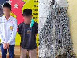 Dua Pelaku Pencurian Kabel Sutet Diringkus Anggota Polsek Tebing Tinggi, Satu Pelaku Masih Dibawah Umur