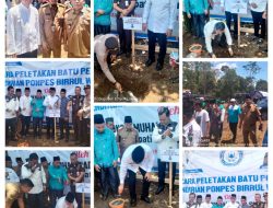 Peletakan Batu Pertama Pendirian Pondok Pesantren Birrul Walidain Kecamatan Pendopo kabupaten Empat Lawang