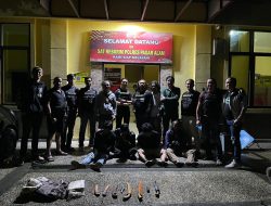 Polres Pagar Alam Gulung Empat Tersangka Pencurian 300 Kg Biji Kopi Milik Warga Suka Jadi