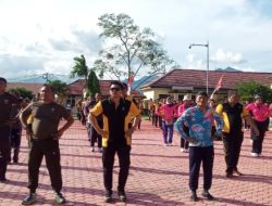 Jalin Sinergitas Dan Silahturahmi, TNI-POLRI Dan Pemkab Toba Kompak Gelar Olahraga Bersama