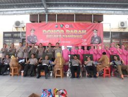 Sambut HUT Bhayangkara Ke-77 Tahun 2023, Polres Sampang Gelar Donor Darah