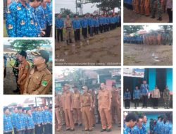 Rutinitas Apel Senin kecamatan Pendopo Empat Lawang