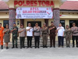 Kapolres Toba Pimpin Apel Gelar Pasukan Pengamanan Pra PON XXI