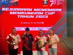.  Kantor Wilayah Kementerian Hukum dan HAM Lampung berhasil meraih juara Tiga turnamen menembak Menkumham Cup 2023