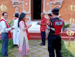 Polri Hadir Berikan Rasa Aman Giat Ibadah Umat Kristen