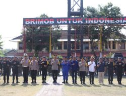 Satuan Brimob Polda Bali Kirimkan 201 Personel BKO Satgas Amole 2023