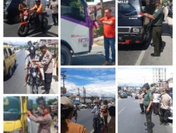 Polsek Laguboti Bersama Forkopimca Gelar Pembagian 10 Juta Bendera Merah Putih