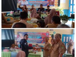 Suhaidah, S.Sos Selaku sekretaris Dinas Pendidikan Resmi Buka acara sosialisasi impelementasi kurikulum merdeka (IKM) bidang pembinaan SD Tahun 2023