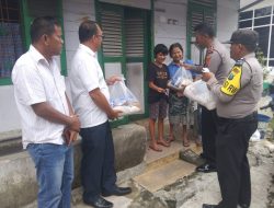 Mewakili Kapolres Toba, Polsek Balige Berikan Bantuan Kepada Warga Yang Disabilitas, Lansia dan Keluarga Kurang Mampu