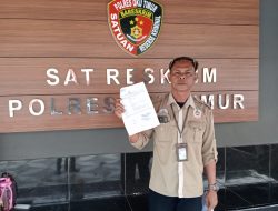 Ketua DPD BAKORNAS Sumsel, Laporkan Oknum Kepala Desa Ke Polres OKU Timur