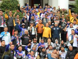 Kapolres Toba Bersama Forkopimda Lepas Peserta Toba Bike Week