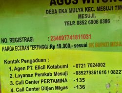 Pangkalan Gas LPJ 3 KG Milik Agen PT Elicil Kota Bumi Menjual Melebihi harga Het