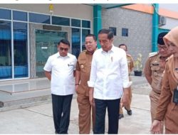 Presiden RI Jokowi Dalam Kunjungan Kerja, Meninjau Fasiltas SMK N 3 Kota Metro Lampung