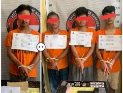 Dalam Semalam, Satnarkoba Polres Toba Berhasil Bekuk 4 Pelaku Diduga Pengedar Narkoba Dan Amankan Sabu Serta 16 Butir Pil Ekstasi