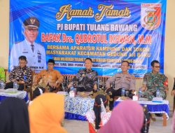 Bapak PJ Bupati Tulang bawang Drs Qudlatul MM Mengelar Lawatan Di Kecamatan Kegedung Aji Baru