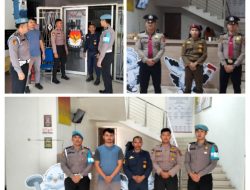 Polres Toba Laksanakan Patroli Dialogis Dan Pengecekan Personil Pengamanan Di Kantor KPU