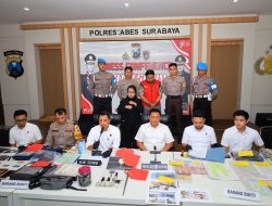 Polisi Berhasil Amankan Tersangka Pencurian Spesialis Pecah Kaca Mobil di Surabaya