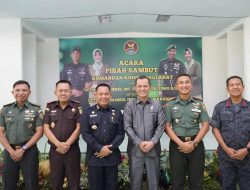Pj. Bupati Fauzan Khoiri Denin,AP,.MM., Menghadiri Pisah Sambut Dandim 0405 Lahat