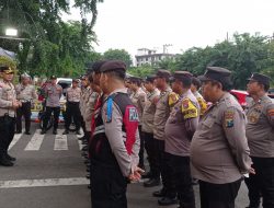 Kapolsek simokerto terjunkan kekuatan 35 personil amankan perayaan tahun baru 2024