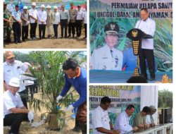 Drs Qudrotul Ikhwan MM,Pj Bupati Tulang Bawang Menghadiri Acara Tumbang Chiping Di Kampung Sidomulyo Penawar Tama