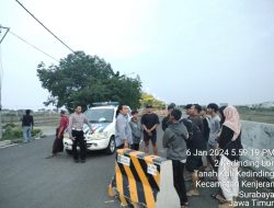 Gercep Polsek Kenjeran Tindak balap liar di JLLT kedung cowek