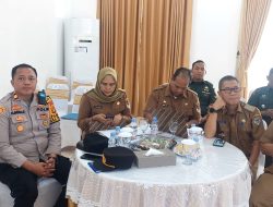 Kapolsek Muara Pinang wakili kapolres zoom meeting Penyelenggaraan Komsos dengan aparatur Pemerintah, yg diselenggarakan oleh Kodim 0405 Lahat