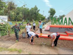Kepala Kampung Tritunggal Jaya Tobing Aprizal,SH Mengajak Prangkat Kampungnya Dan Maha Siswa KKN Melakukan PSN