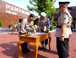 Kapolres Ngawi Pimpin Sertijab Pejabat Utama dan Kapolsek
