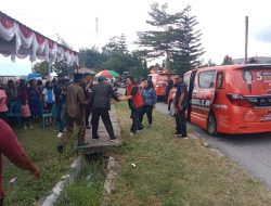 Satgas OMB Polres Toba Pengamanan Kampanye Tatap Muka Caleg DPRD Provinsi Sumut