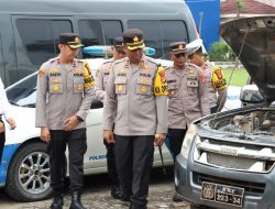 Polres Tulang Bawang Cek Randis Jelang Pesta Demokrasi, AKBP James Paparkan Tujuannya