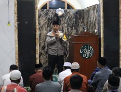 Kapolres Kediri Kota Ajak Jamah Sholat Subuh Jaga Kamtibmas Jelang Pemilu 2024
