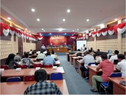 Pj Bupati Hadiri Rakor Persiapan Pendistribusian Logistik Pemilu Tahun 2024