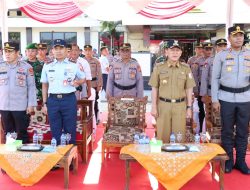 Polres Tulang Bawang Gelar Apel Kesiapan dan Serpas Tahap Pungut Suara, AKBP James: Jamin Keamanan Warga Datang Ke TPS