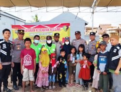 Polres Tulang Bawang Gerak Cepat Lakukan Kegiatan Kemanusiaan di Dua Lokasi Terdampak Angin Puting Beliung