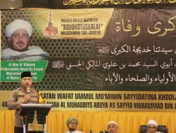 Hadiri Haul Abuya Assayyid Muhammad Bin Alawi Al-Maaliki, Kapolres Pasuruan Ajak Ulama Tetap Jaga NKRI
