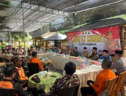 Mempererat Tali Silaturahmi Polri Dengan Masyarakat, Polres Pasuruan Gelar Jum’at Curhat