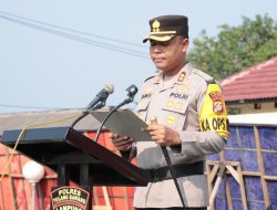 Kapolres Tulang Bawang Pimpin Upacara Sertijab Kasat Reskrim dan Kasat Narkoba