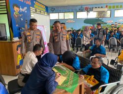 Menjelang Hari Bhayangkara Ke-78, Polres Pasuruan Gelar Bakti Sosial Dan Pengobatan Gratis Untuk Kaum Disabilitas